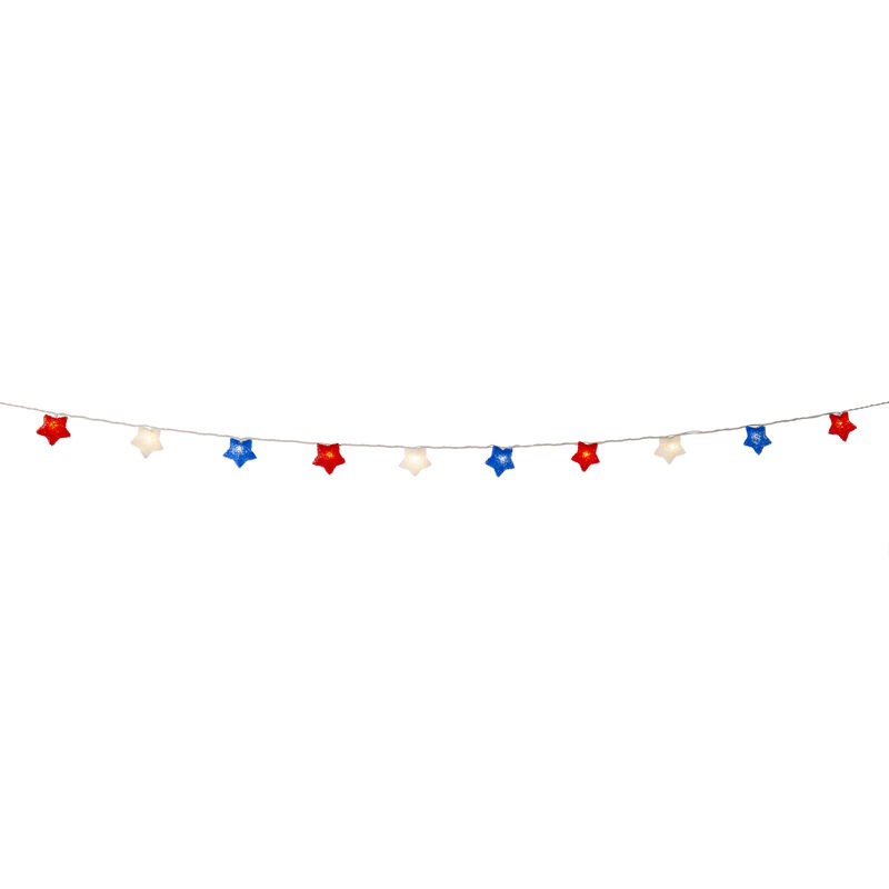 Red, White, and Blue Stars Mini Light Set image number 3
