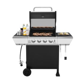 Royal Gourmet 4-Burner Propane Gas Grill with 2 Side Shelves