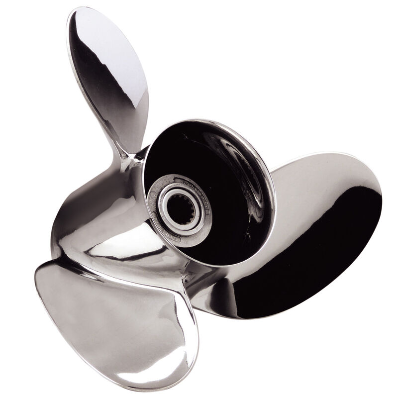 Stiletto 3-Blade Propeller, Pressed Rubber Hub / Stainless Steel, 14.25 dia x 21 pitch, Right Hand image number 1