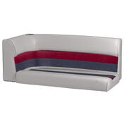 Toonmate Deluxe Pontoon Right-Side Corner Couch Top - Gray/Red/Charcoal