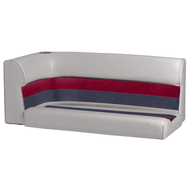 Toonmate Deluxe Pontoon Right-Side Corner Couch Top - Gray/Red/Charcoal image number 9
