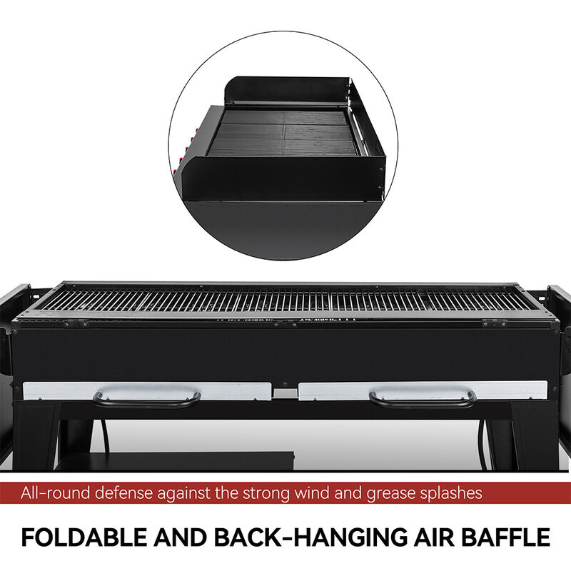 Royal Gourmet GB Series 8-Burner Gas Grill, Black/Red image number 12