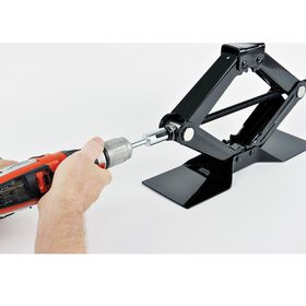 Ultra Scissor Jack Drill Attachment, Fits T-Slotted Jacks