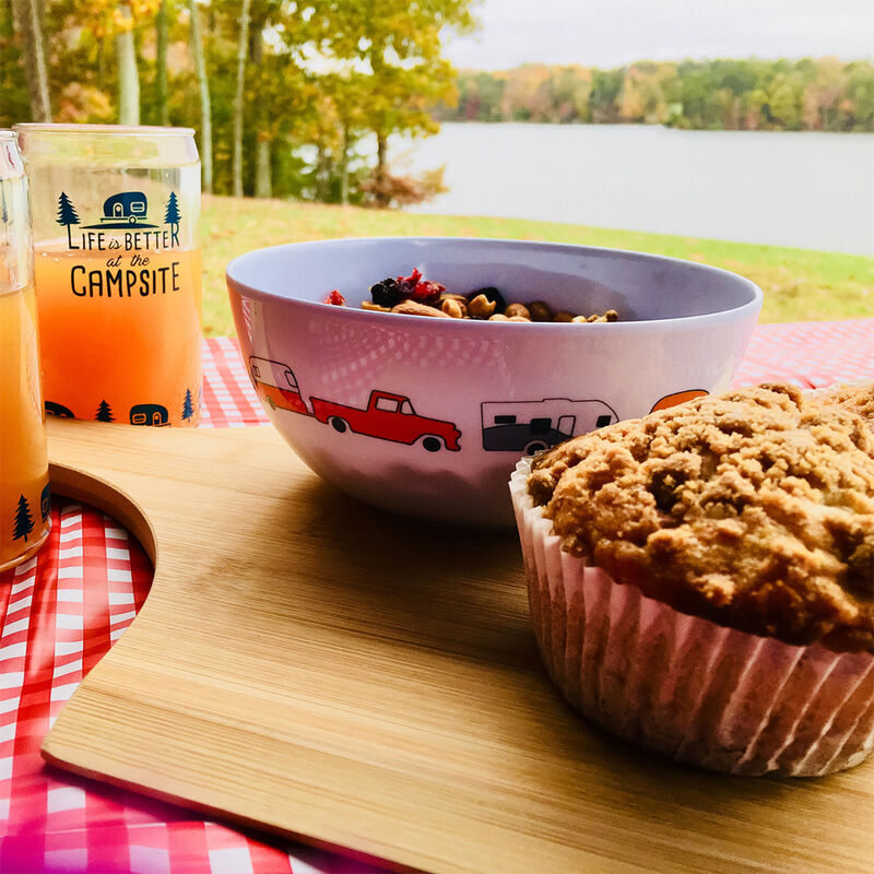 Life is Better at the Campsite RV Pattern Bowl  image number 2