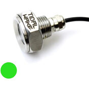 Tidal Wake Underwater LED Boat Drain Plug Light – Plug N’ Play, 1/2" Thread, Green
