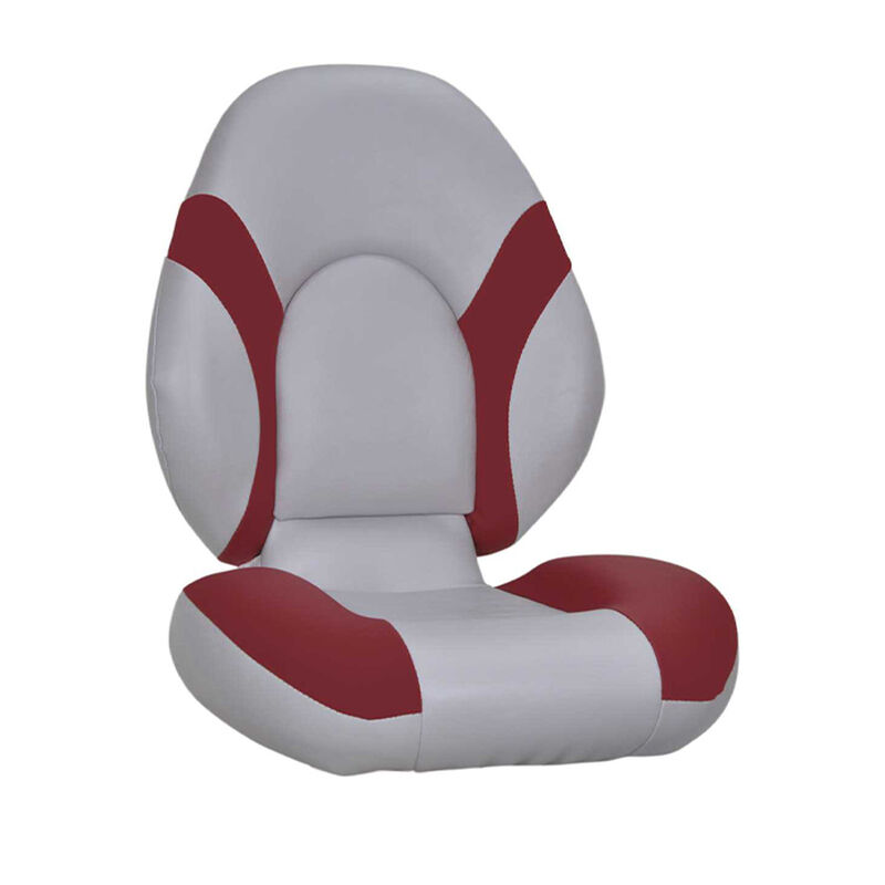 Accent Series Boat Seat - Light Gray/Burgandy image number 1