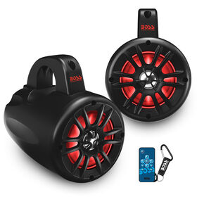 Boss Audio MRWT40RGB 4" Two-Way Waketower Speakers, Pair