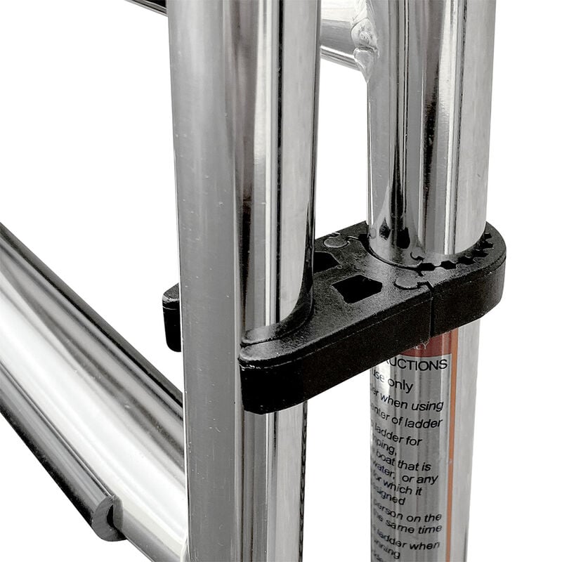 Overton's Transom Mounted 4 Step Stainless Steel Folding Ladder image number 2