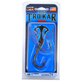 Eagle Claw Lazer Tro-Kar Long Shank Offset Eye Forged 6/0 Hook