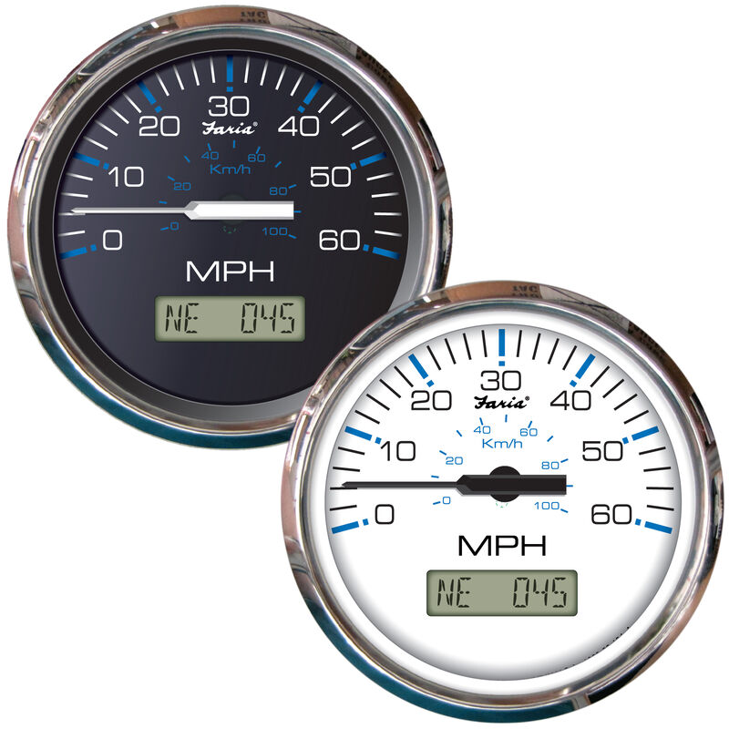 Faria Chesapeake SS GPS Speedometer With LCD, 60 MPH image number 1
