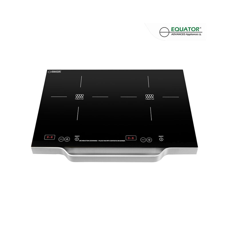 Equator PIC 200N Portable Dual Burner Induction Cooktop with Handle image number 2