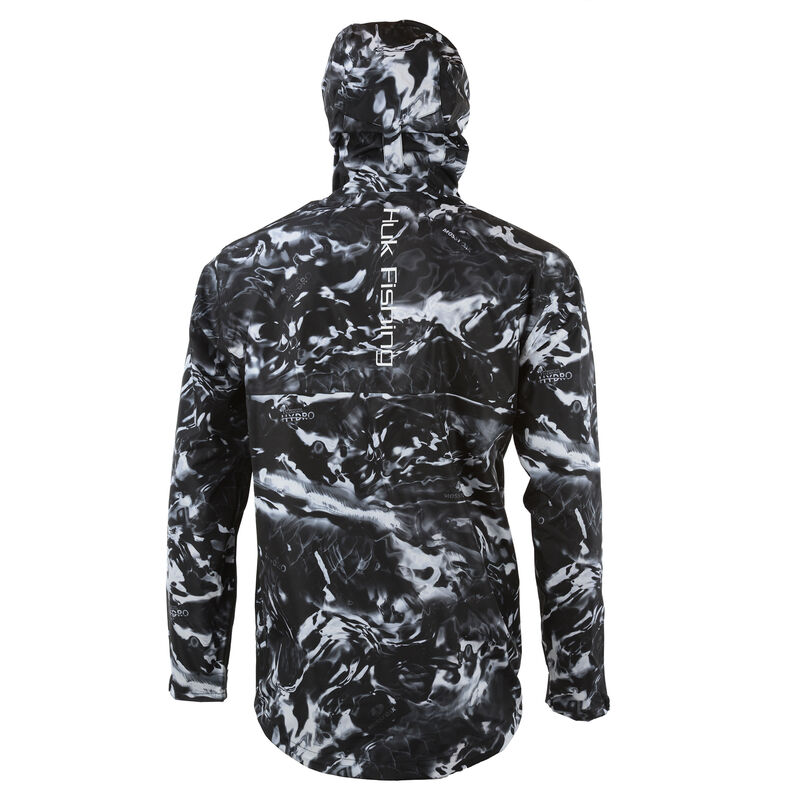 HUK Men's Camo Packable Rain Jacket image number 4