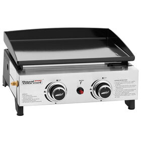 Royal Gourmet Portable 17" 2-Burner Tabletop Gas Griddle