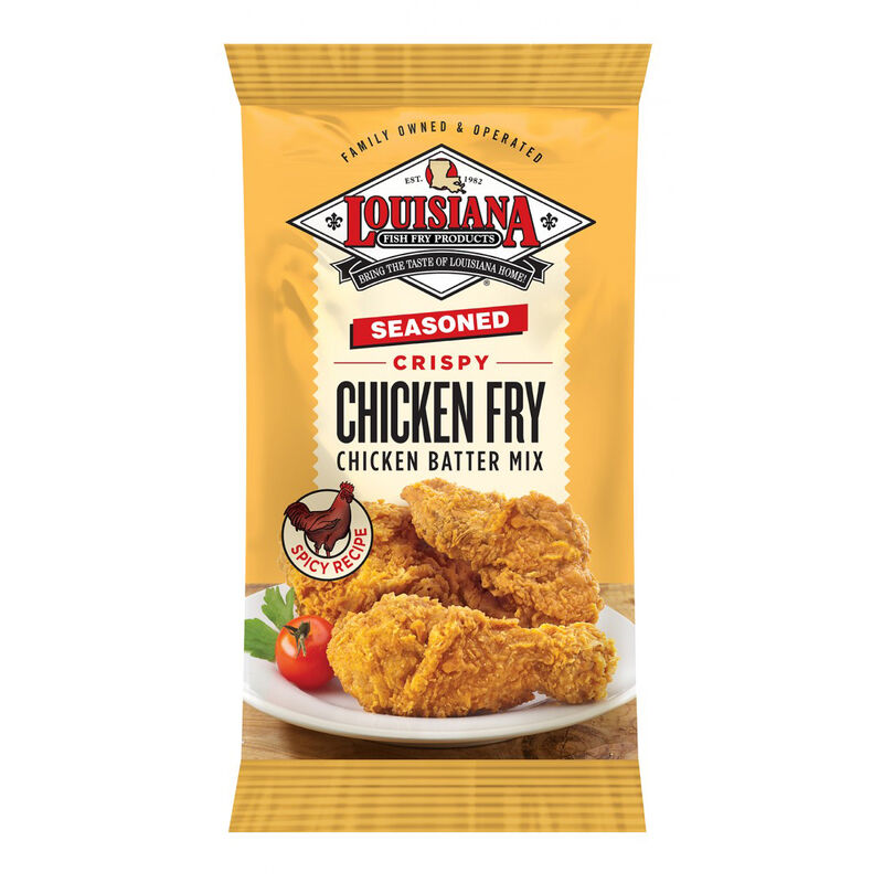 Louisiana Fish Fry Seasoned Crispy Chicken Fry Chicken Batter Mix, 9-Oz. image number 1