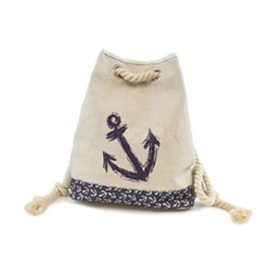 Beachcomber Coastal Life Blue Anchor Tote