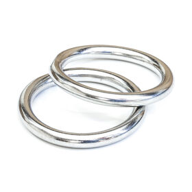 Tigress Stainless Steel Rings, Pair