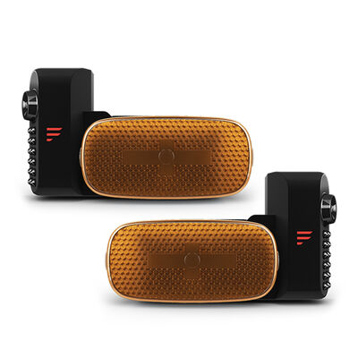Side Vision S Cameras With Amber Marker Light Brackets - Pair (Left And Right)