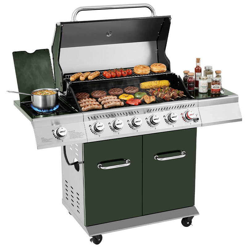 Royal Gourmet GA6402L 6-Burner BBQ Propane Gas Grill with Sear Burner and Side Burner
