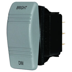 Blue Sea Water-Resistant Dimmer Control Contura Rocker Switch, Gray