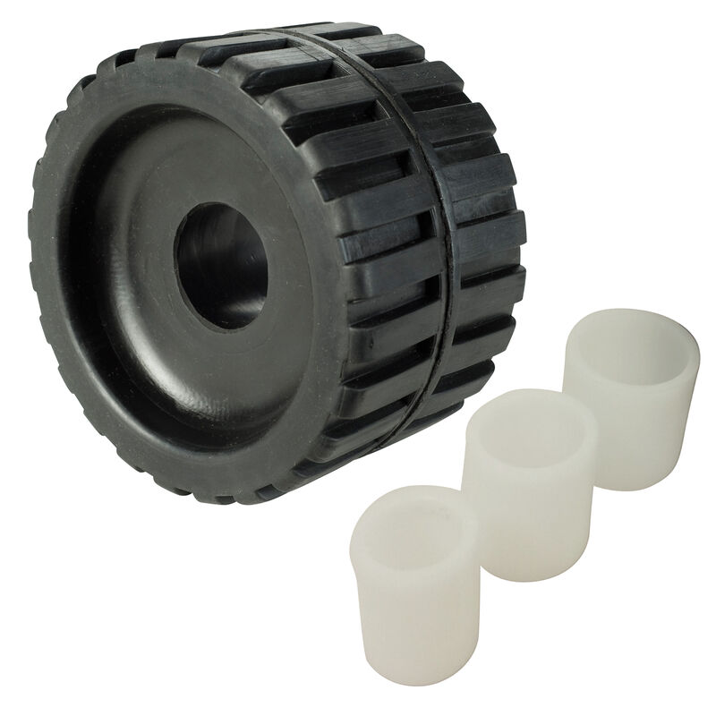 Caliber Rubber Ribbed Wobble Roller, 4" image number 1