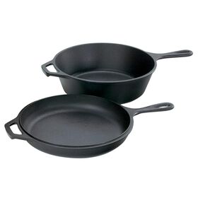 Lodge Cast Iron 3 qt. Combo Cooker, 10.25"