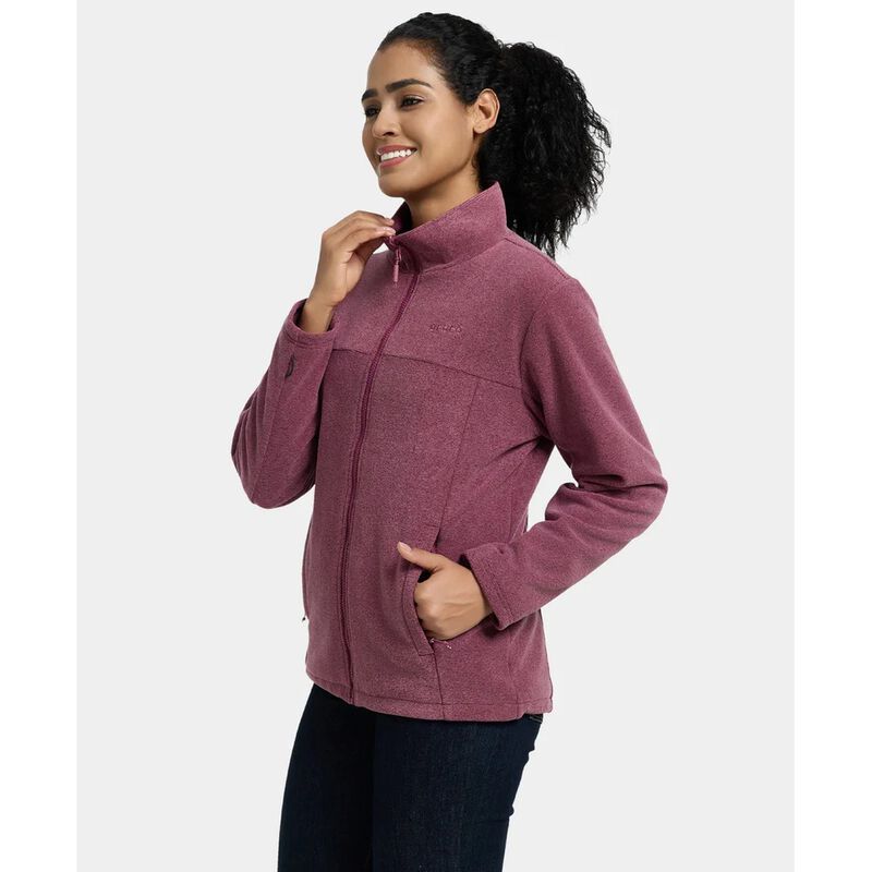 ORORO River Ridge Women's Heated Fleece Liner Jacket with Rechargeable Battery image number 2