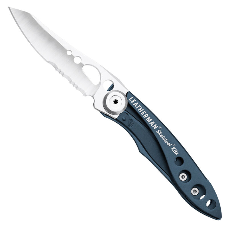 Leatherman Skeleton KBx Folding Knife And Bottle Opener Combo, Blue image number 1
