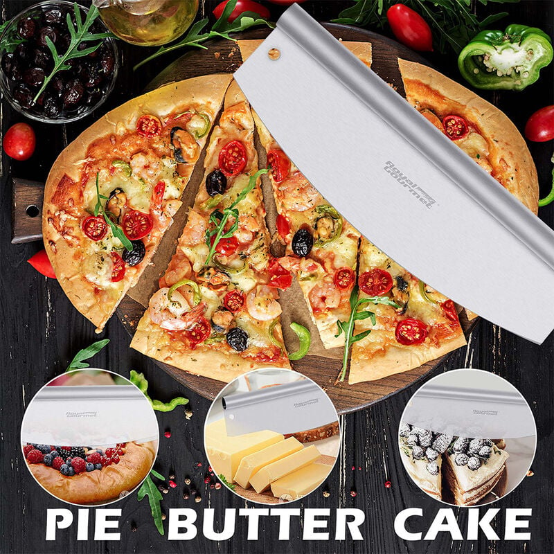 Royal Gourmet 3-Piece Pizza Set w/ Stone, Peel & Cutter KSF1406 image number 3