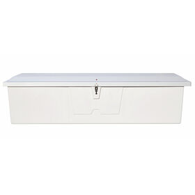 Stow 'N Go Fiberglass Dock Box White Extra Large Standard (24"H x 95"W x 22"D)