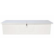 Stow 'N Go Fiberglass Dock Box White Extra Large Standard (24"H x 95"W x 22"D)