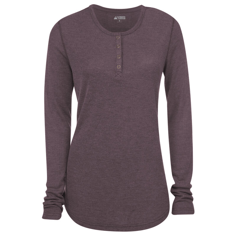 Ultimate Terrain Women's Essential Waffle-Knit Henley image number 3