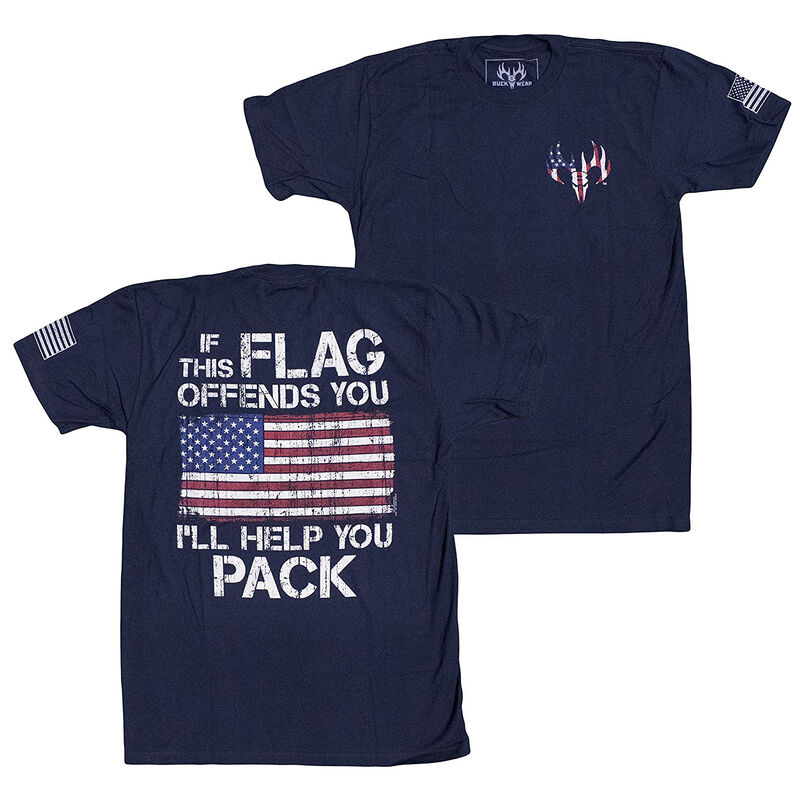 Buck Wear Men's Edgy Americana Pack It Short-Sleeve Tee image number 2