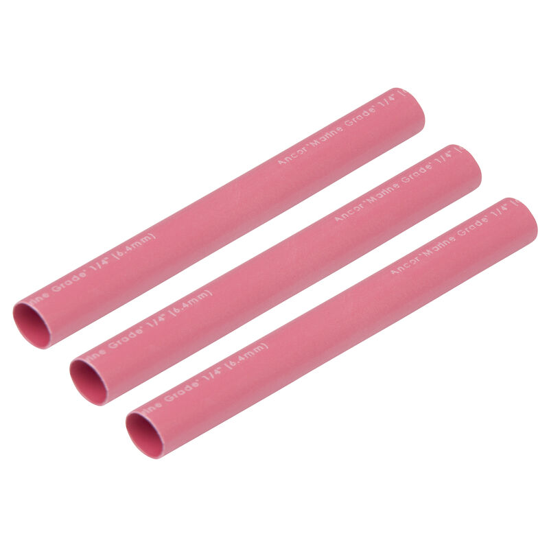 Ancor Adhesive-Lined Heat Shrink Tubing, 16-10 AWG, 3" L, 3-Pk., Red image number 1
