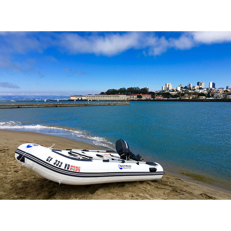 Island Hopper Shark 9.8' Aluminum Floor Inflatable Sport Boat image number 6
