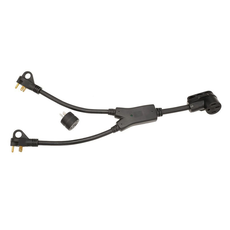 Two 30 Amp male to one 50 Amp female Y-Adapter, 27&rdquo;L image number 2