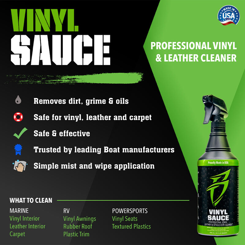 Vinyl Sauce - Effective Vinyl, Leather & Upholstery Cleaner - Quart image number 4