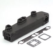 Replacement Manifold, Mercruiser V8 Manifold With End Riser, port side
