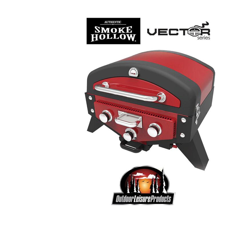 Smoke Hollow Vector Series Smoking Tabletop 3-Burner Gas Grill image number 5
