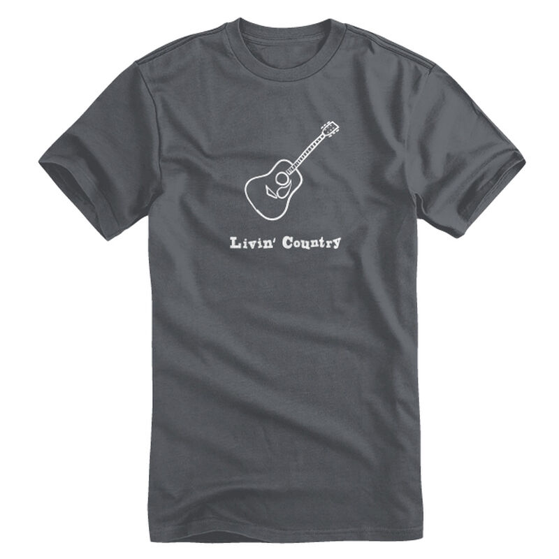 Livin' Country Men's Guitar Short-Sleeve Tee image number 1