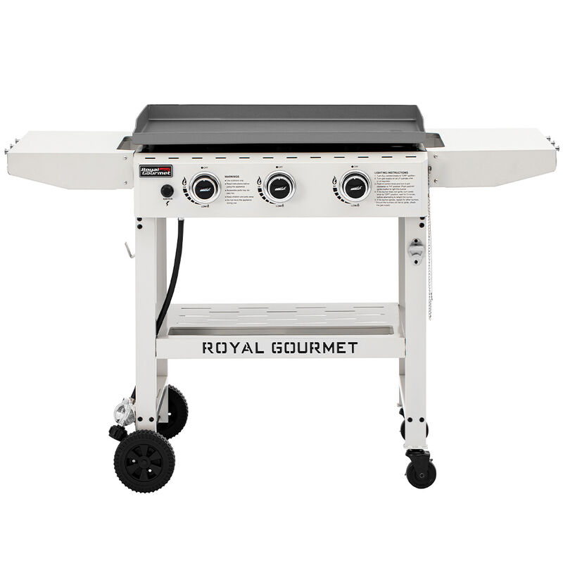 Royal Gourmet 28" 3-Burner Propane Griddle w/ Side Shelves image number 10
