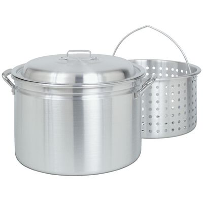 Bayou Classic&reg; 24-qt Aluminum Stockpot with Lid and Basket