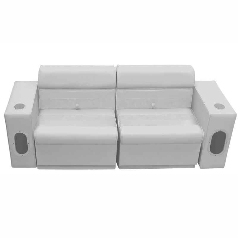 Deluxe Pontoon Furniture w/Toe Kick Base - Front Group 5 Package, Gray