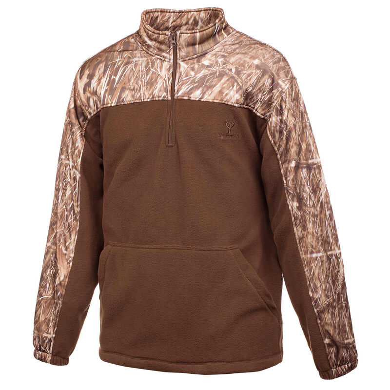 Huntworth Men's Anti-Pill Fleece Quarter-Zip Pullover image number 1