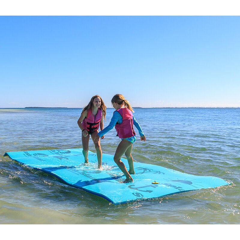 Overton's Splash Island, 18' x 6' x 1-3/8", Blue/Seafoam image number 3