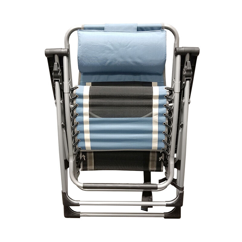 Caravan Sports Infinity OG Lounger Cool Mesh With Carry Strap Outdoor Recliner, Blue/Gray image number 3