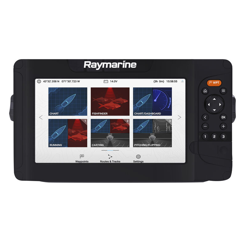 Raymarine Element 9 HV-100 GPS Fishfinder w/Navionics Nav+ US & Canada Charts image number 3