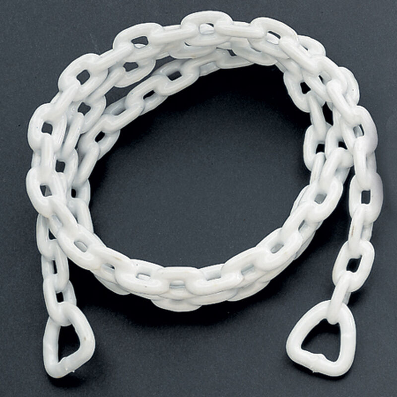 Vinyl-Coated Anchor Chain, 1/4" x 6', white image number 1