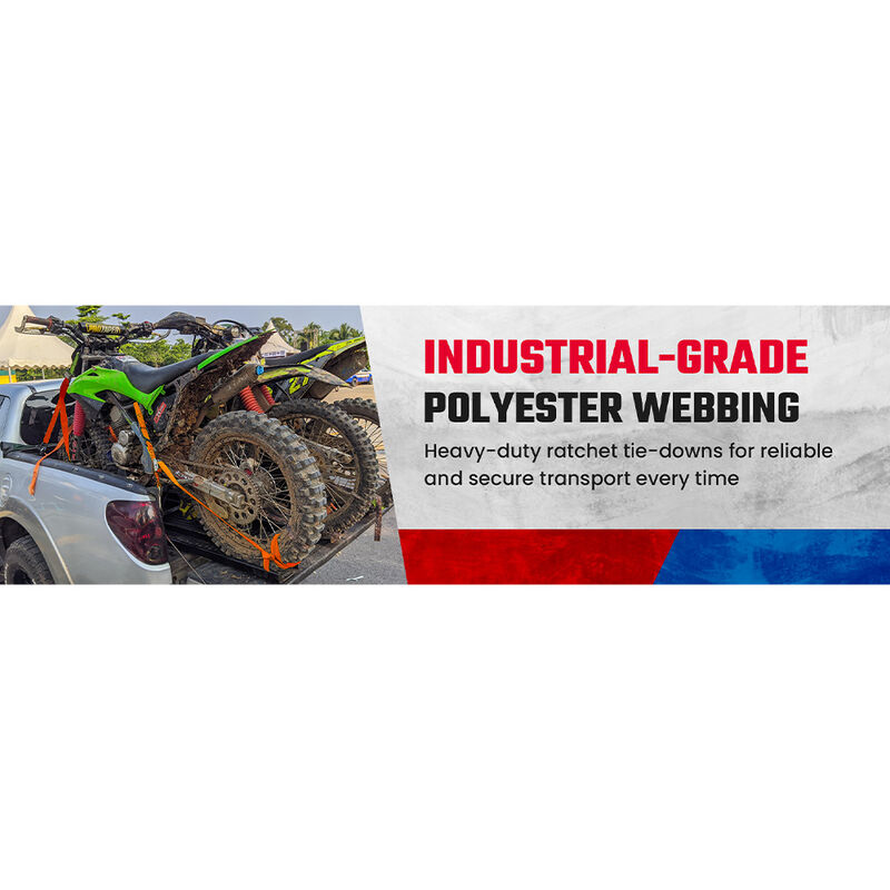 NASCAR Ratchet Tie-Down Straps, 2-Pack image number 3