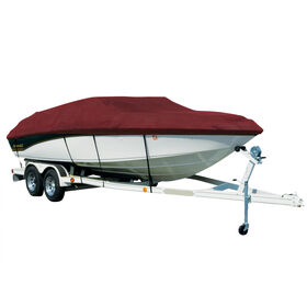 Covermate Sharkskin Plus Exact-Fit Cover for Glastron Gt 185 Sf Gt 185 Sf Covers Extended Swim Platform W/Port Minnkota Trolling Motor I/O. Burgundy