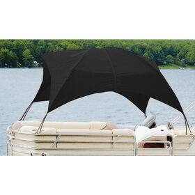 Pontoon Easy-Up Shade 8'L x 102"W x 50"H, Black